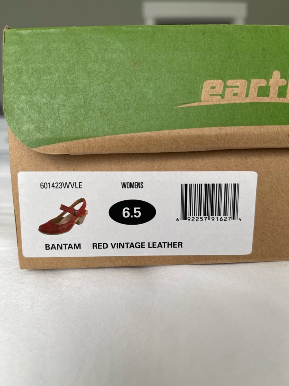 Earthies Bantam Vintage Leather Mary Jane in Red